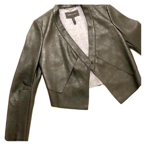 BCBGMaxAzria Jackets & Blazers - Lloyd Bonded Faux-Leather Jacket